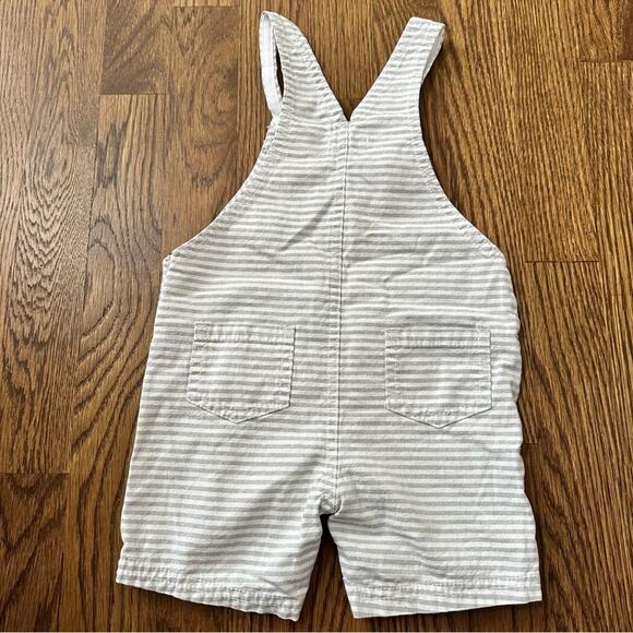 Cherokee striped overalls and T-shirt bundle, size 6-9M - Picture 3 of 9